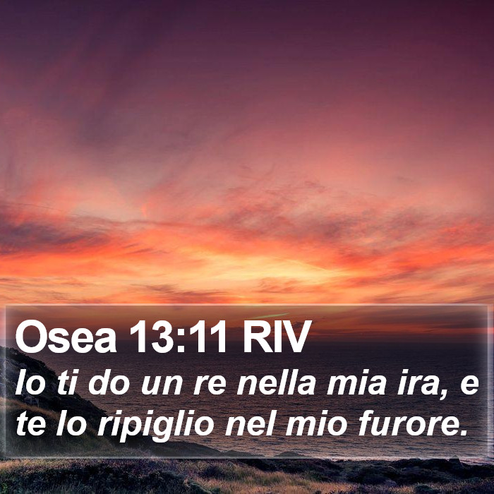 Osea 13:11 RIV Bible Study