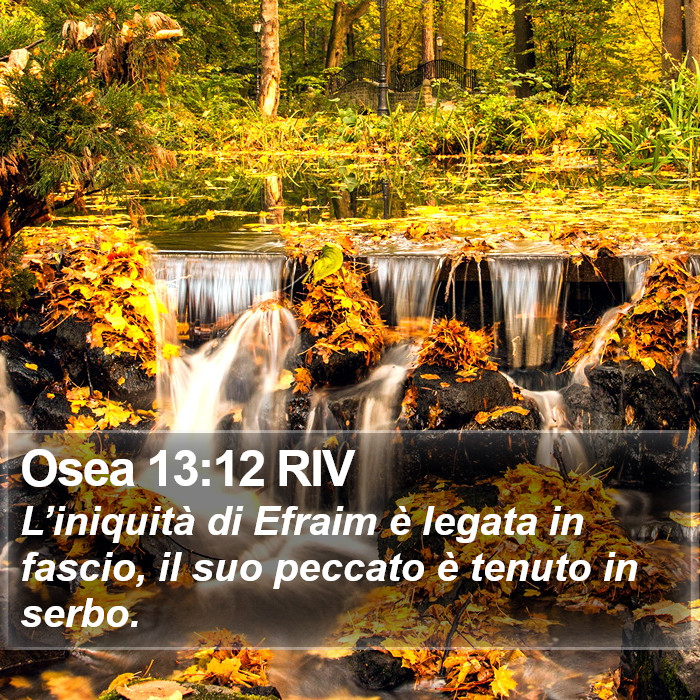 Osea 13:12 RIV Bible Study