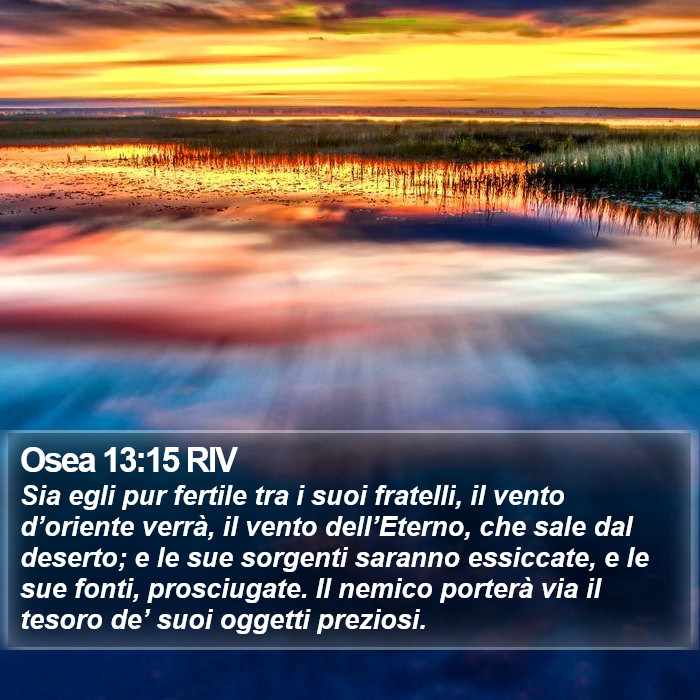 Osea 13:15 RIV Bible Study