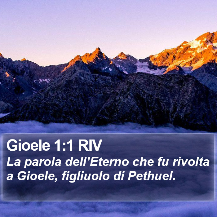 Gioele 1:1 RIV Bible Study