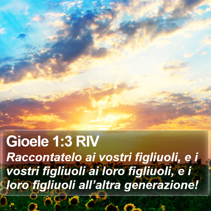 Gioele 1:3 RIV Bible Study