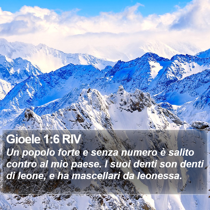 Gioele 1:6 RIV Bible Study