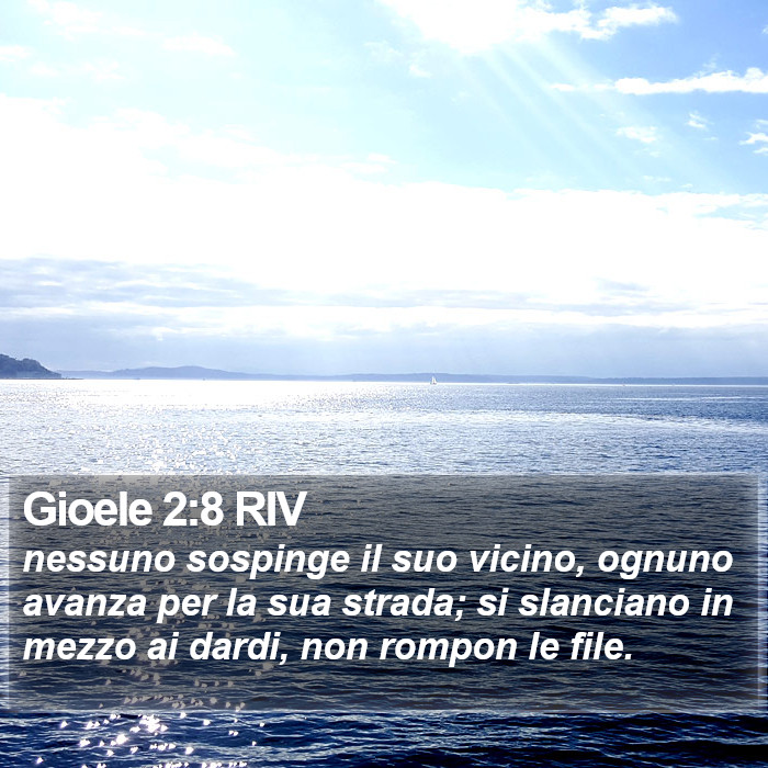 Gioele 2:8 RIV Bible Study