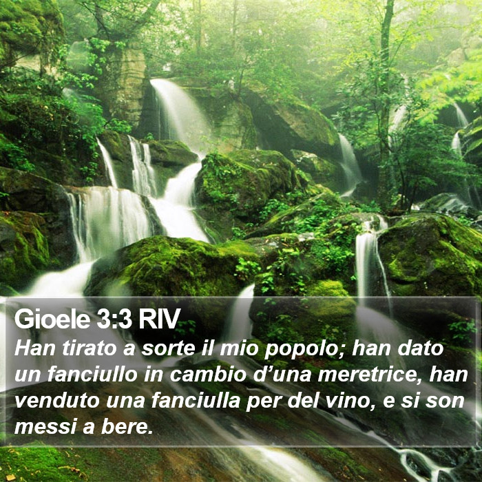 Gioele 3:3 RIV Bible Study