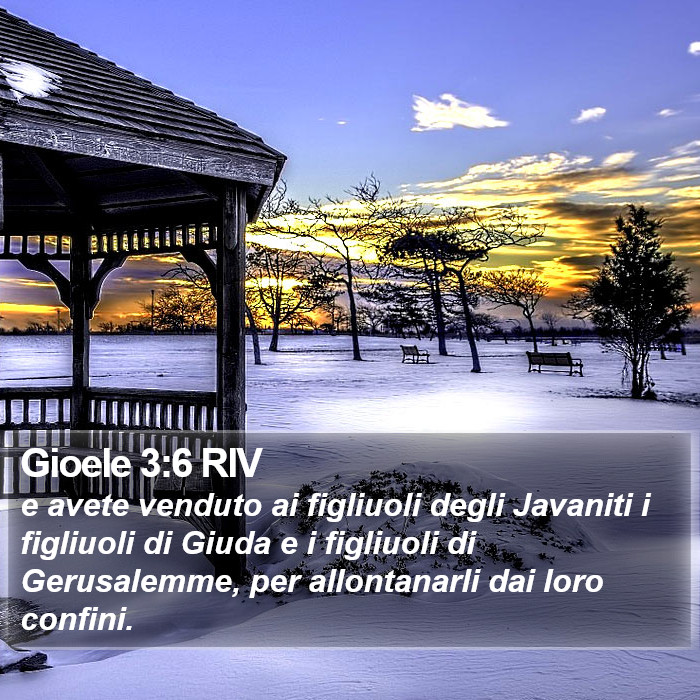 Gioele 3:6 RIV Bible Study