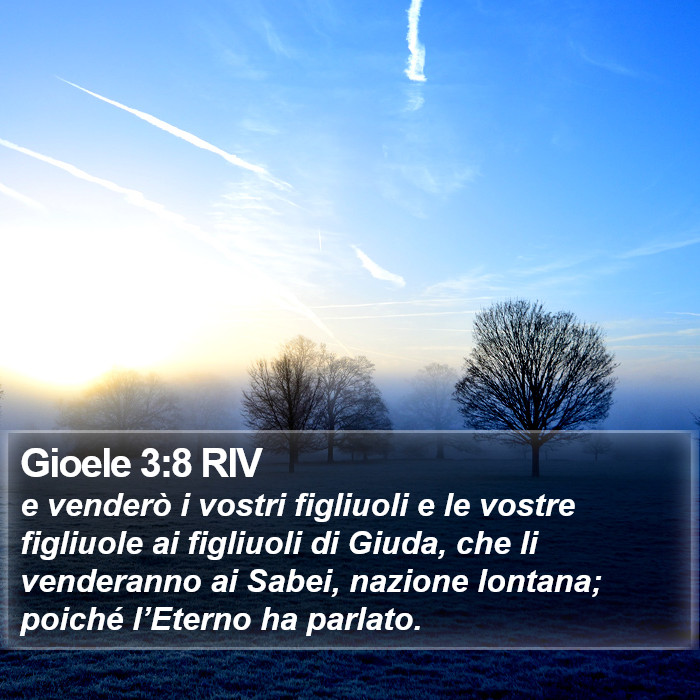 Gioele 3:8 RIV Bible Study