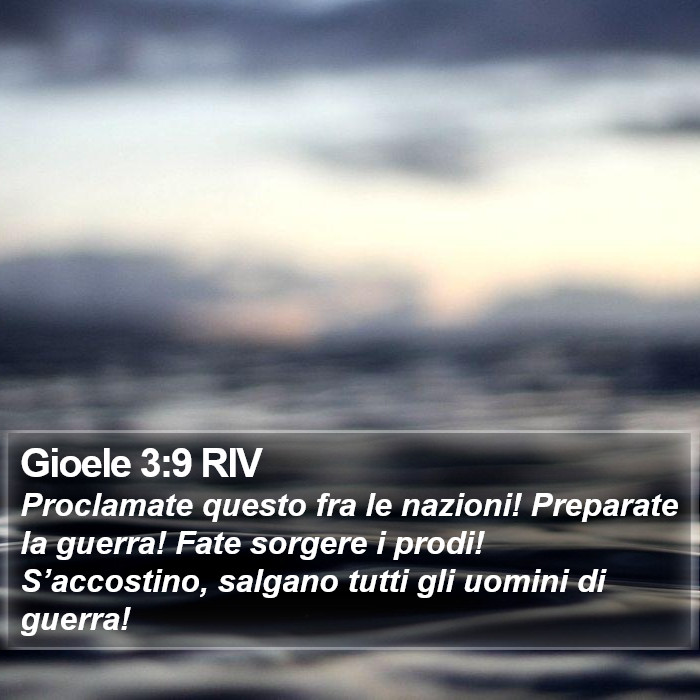 Gioele 3:9 RIV Bible Study