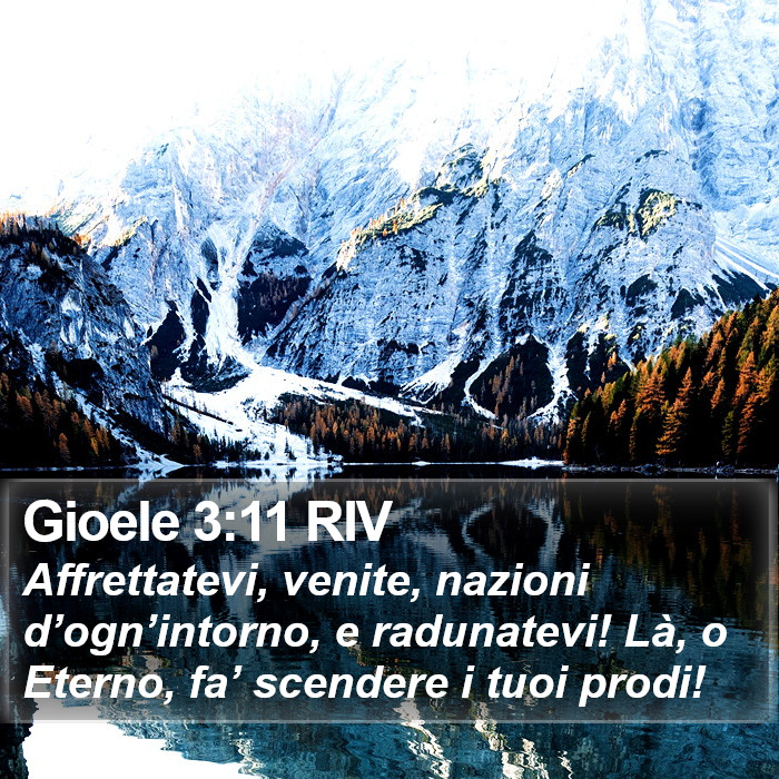 Gioele 3:11 RIV Bible Study