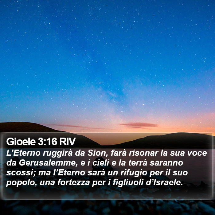 Gioele 3:16 RIV Bible Study