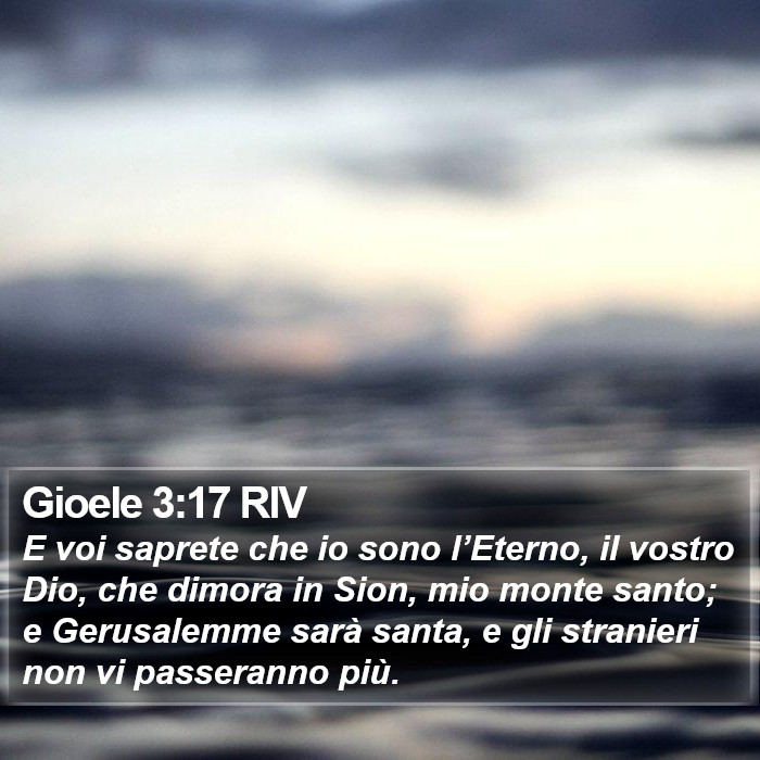 Gioele 3:17 RIV Bible Study