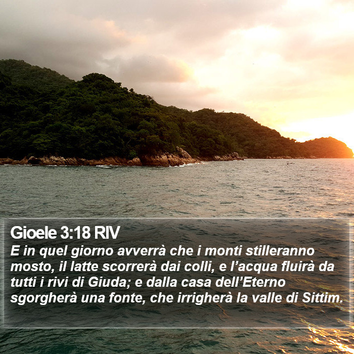 Gioele 3:18 RIV Bible Study