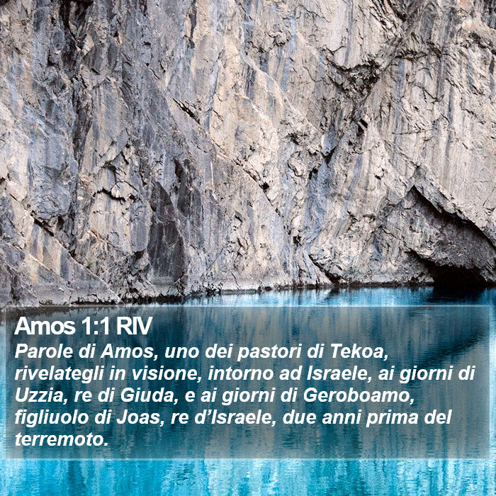 Amos 1:1 RIV Bible Study