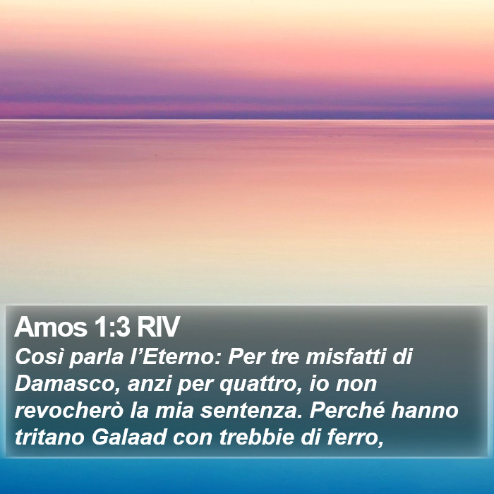 Amos 1:3 RIV Bible Study