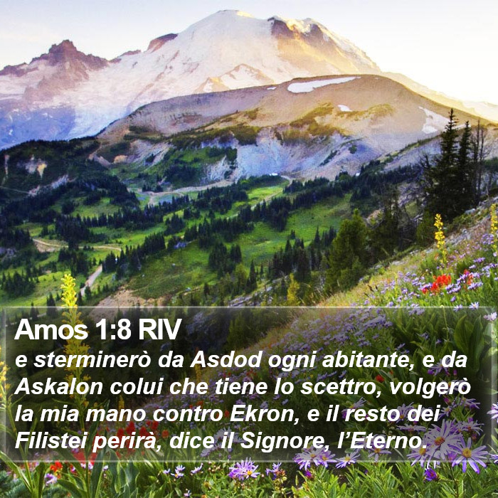 Amos 1:8 RIV Bible Study