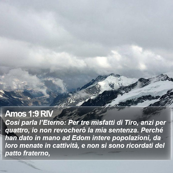 Amos 1:9 RIV Bible Study