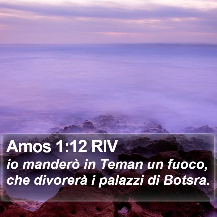 Amos 1:12 RIV Bible Study