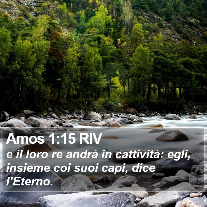 Amos 1:15 RIV Bible Study