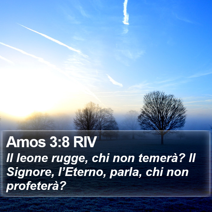 Amos 3:8 RIV Bible Study