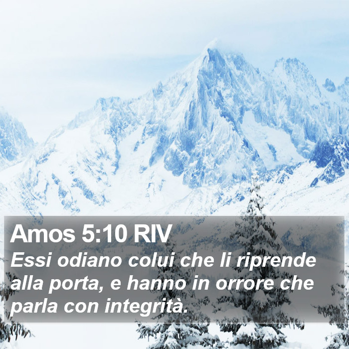 Amos 5:10 RIV Bible Study