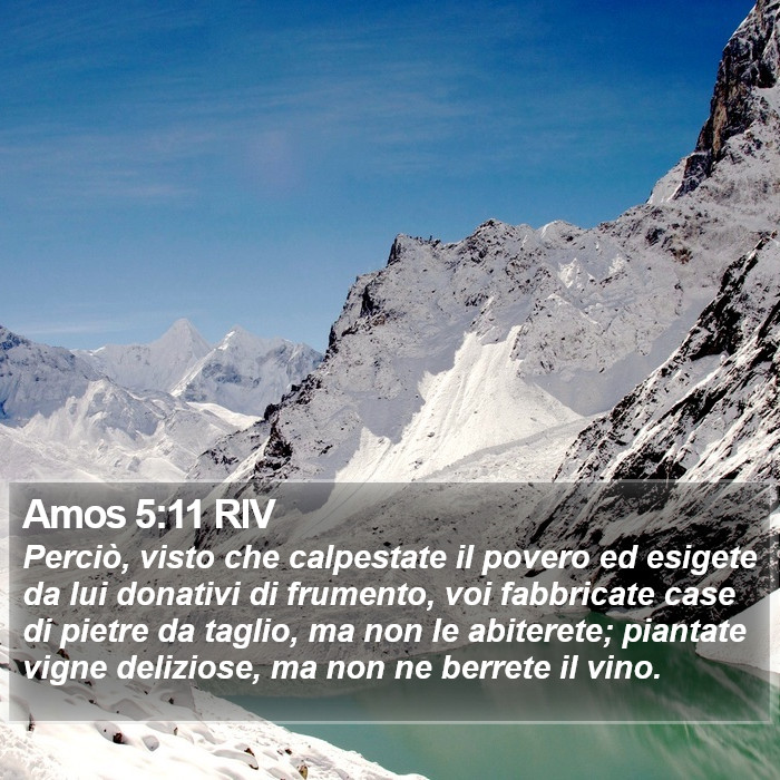 Amos 5:11 RIV Bible Study