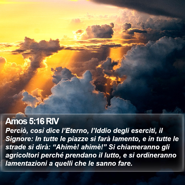 Amos 5:16 RIV Bible Study