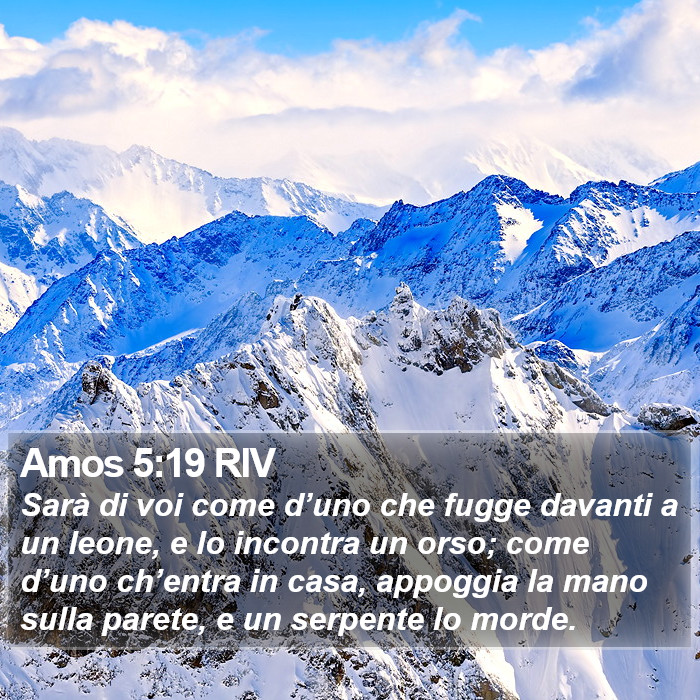 Amos 5:19 RIV Bible Study