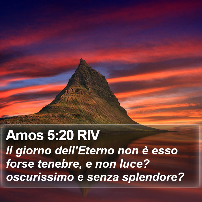 Amos 5:20 RIV Bible Study