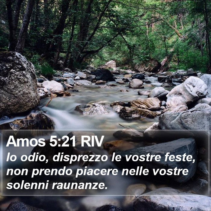 Amos 5:21 RIV Bible Study