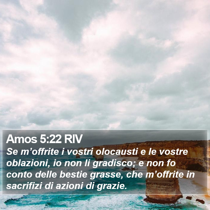 Amos 5:22 RIV Bible Study