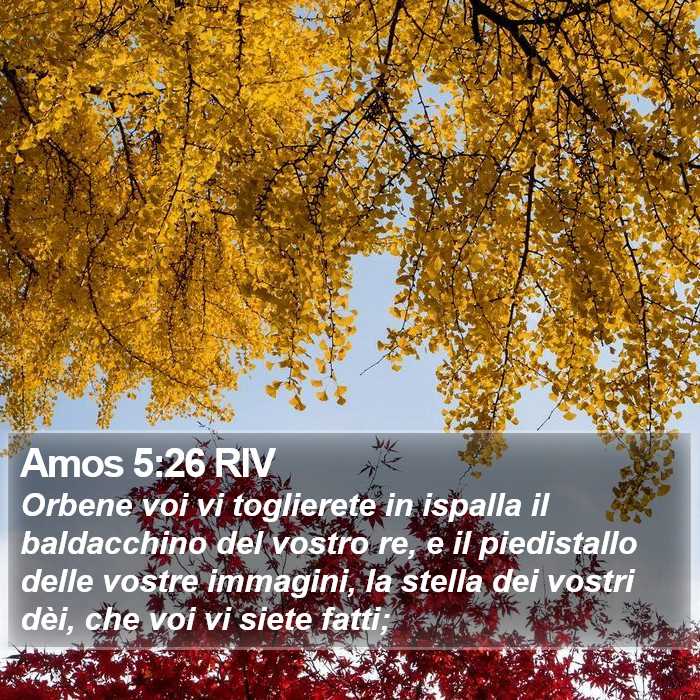 Amos 5:26 RIV Bible Study