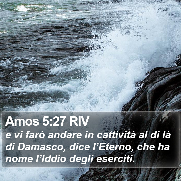 Amos 5:27 RIV Bible Study