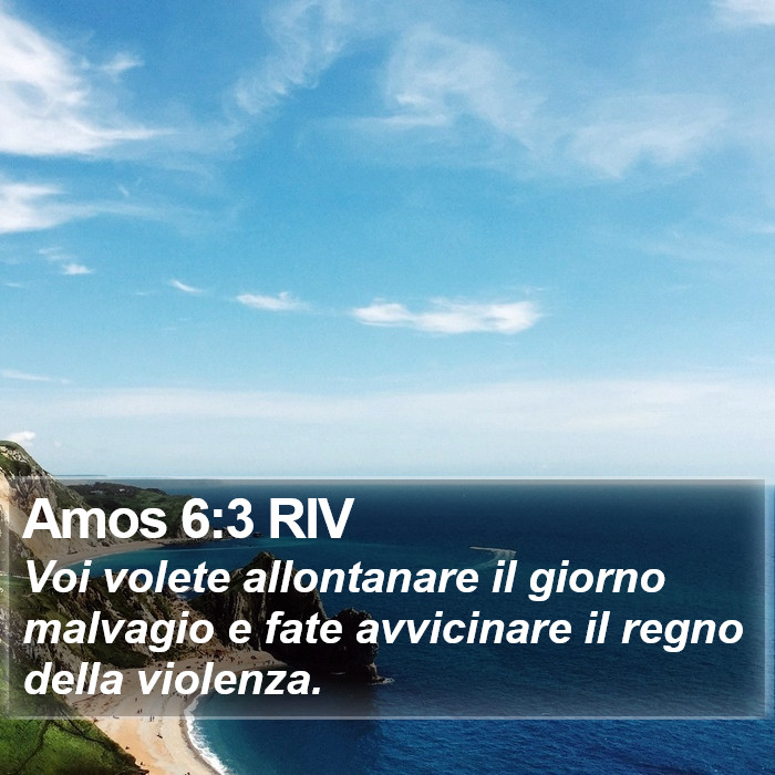Amos 6:3 RIV Bible Study