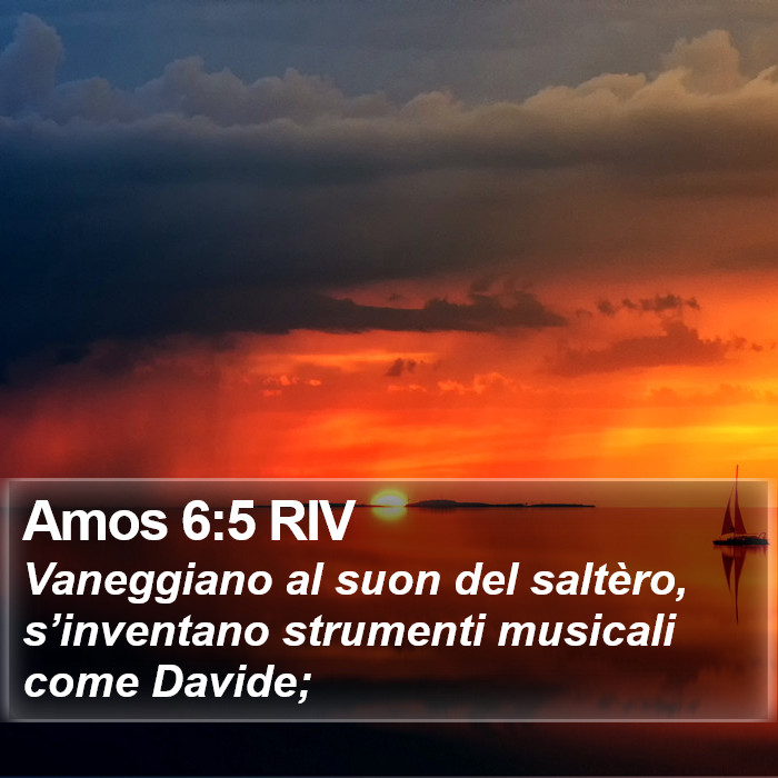 Amos 6:5 RIV Bible Study
