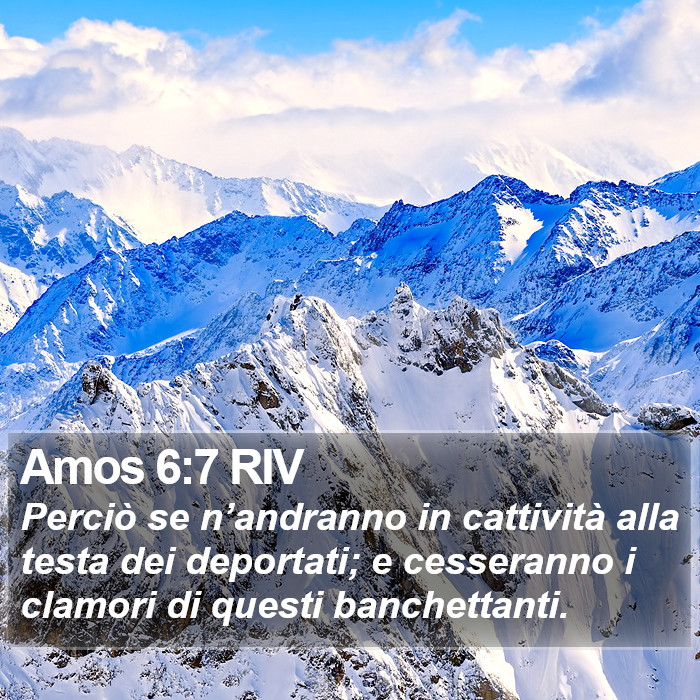 Amos 6:7 RIV Bible Study