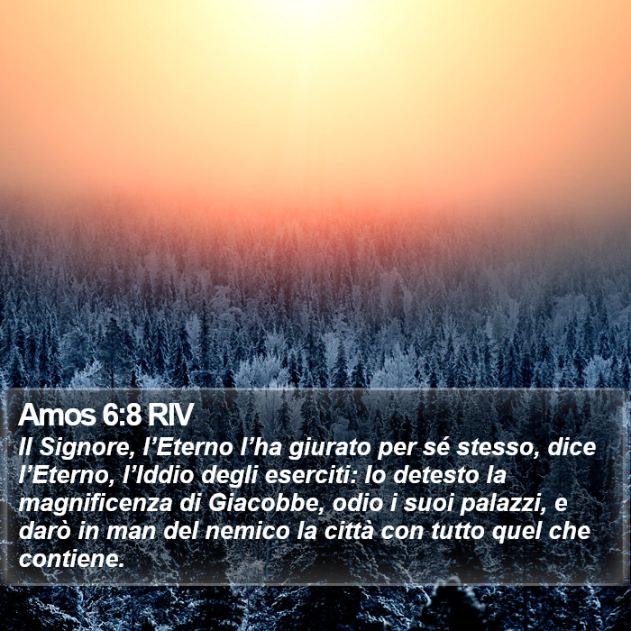 Amos 6:8 RIV Bible Study