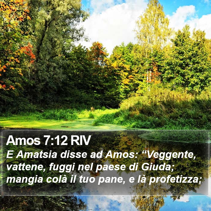 Amos 7:12 RIV Bible Study
