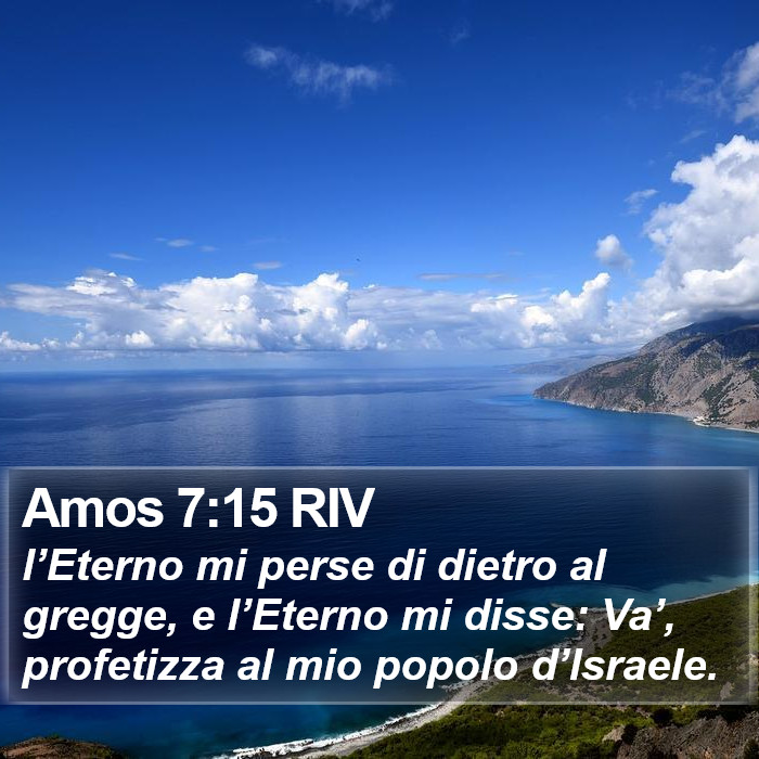Amos 7:15 RIV Bible Study