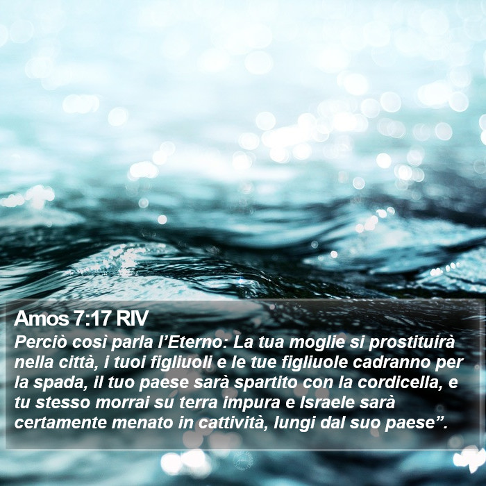 Amos 7:17 RIV Bible Study