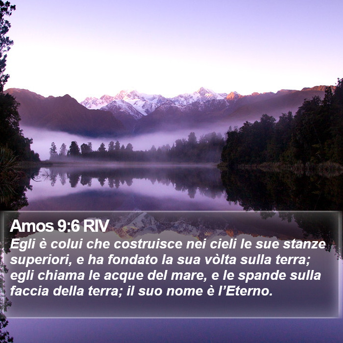 Amos 9:6 RIV Bible Study