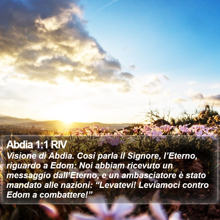 Abdia 1:1 RIV Bible Study