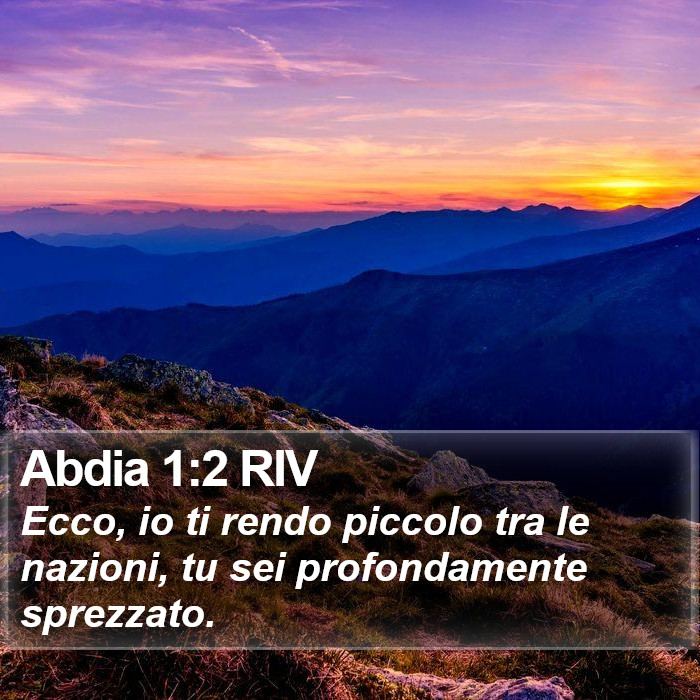 Abdia 1:2 RIV Bible Study