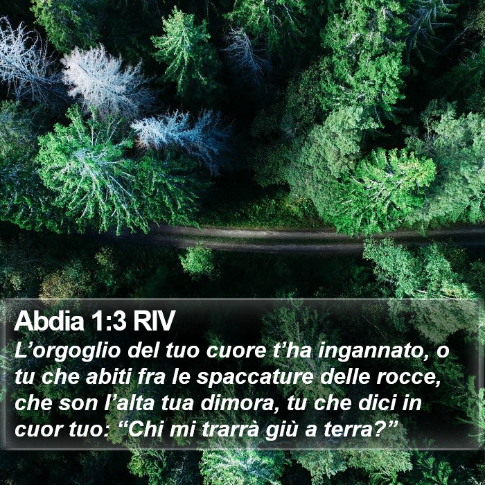 Abdia 1:3 RIV Bible Study