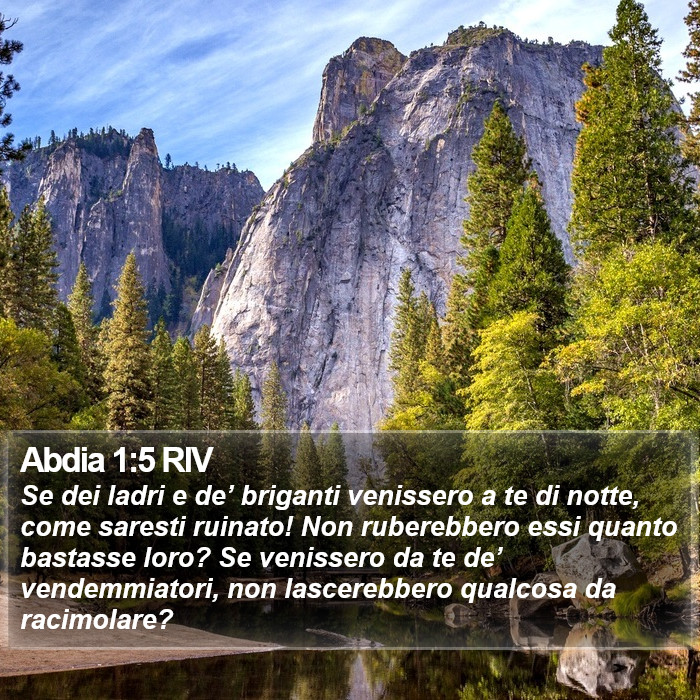 Abdia 1:5 RIV Bible Study