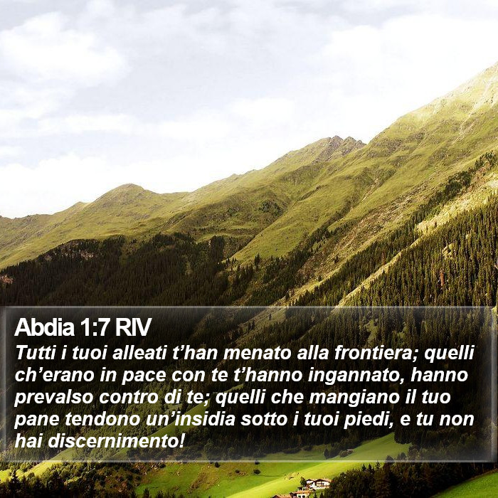 Abdia 1:7 RIV Bible Study