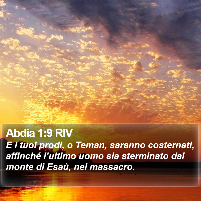 Abdia 1:9 RIV Bible Study