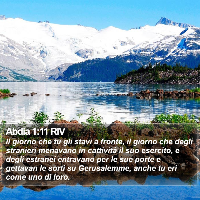 Abdia 1:11 RIV Bible Study