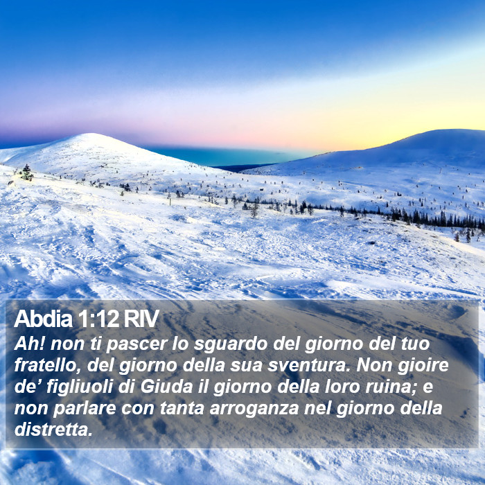 Abdia 1:12 RIV Bible Study