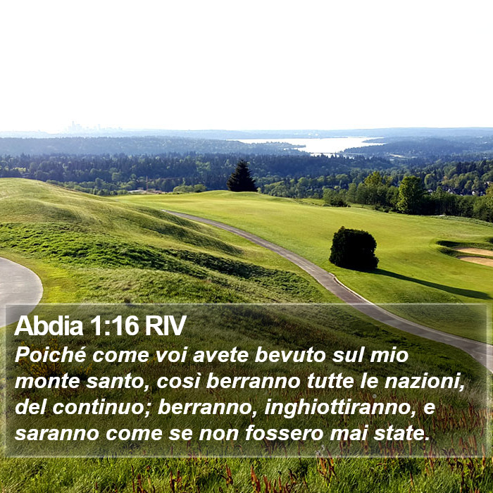 Abdia 1:16 RIV Bible Study