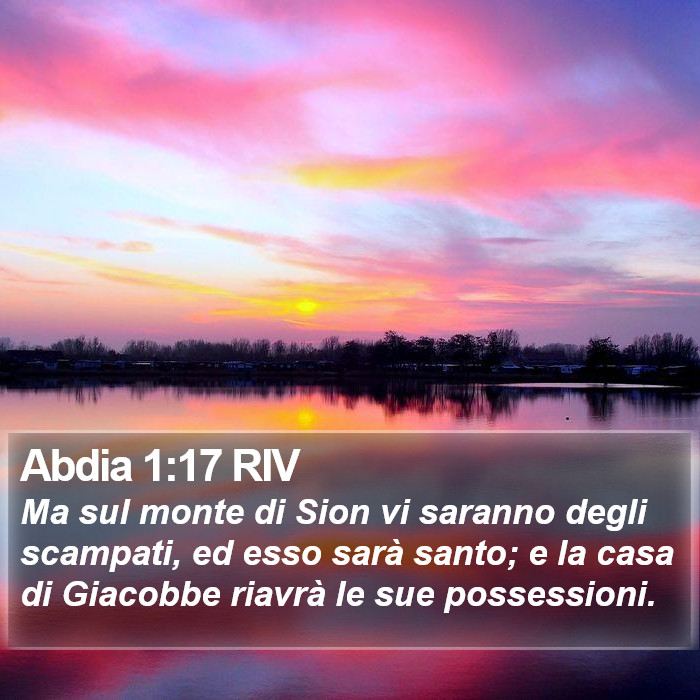 Abdia 1:17 RIV Bible Study