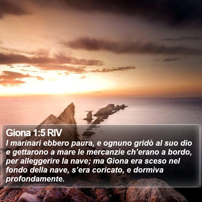 Giona 1:5 RIV Bible Study